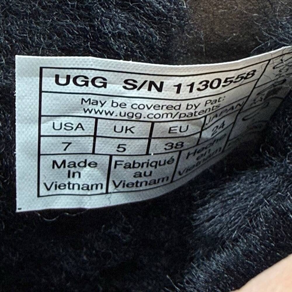 UGG Women's Classic Mini Alpine Lace Boots Brown Suede Women’s Size 7 New - Picture 4 of 7